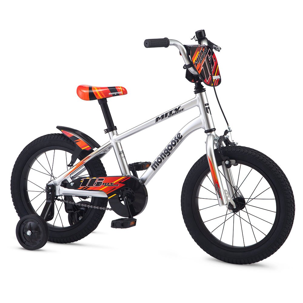 Mongoose Mity Goose 16 Kids Bike Silver 99bikes .nz