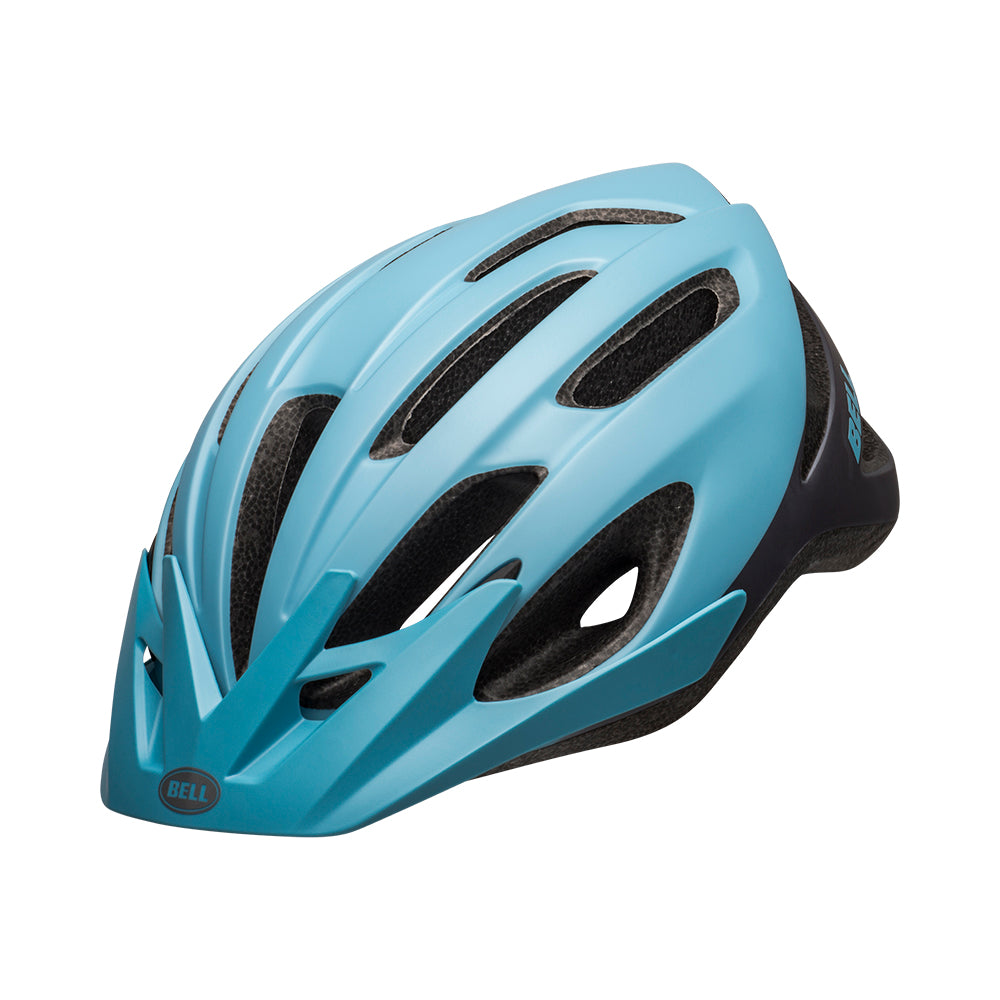 Light blue store bike helmet