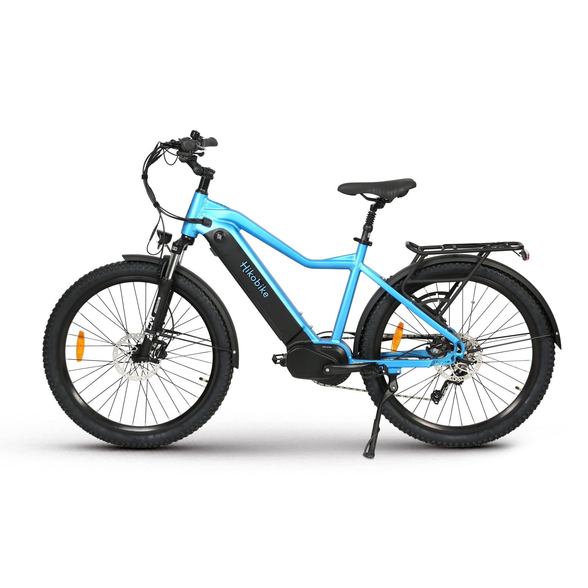 Hiko Ascent Electric Hybrid Bike 672Wh Battery Blue 99bikes .nz