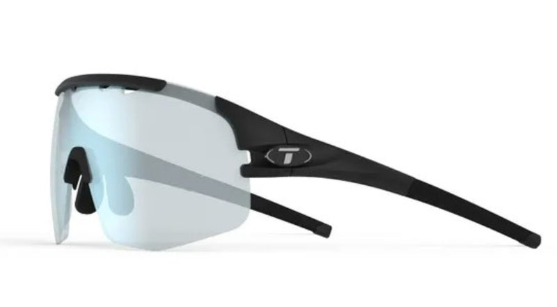 Tifosi Sledge Lite Cycling Glasses Matte Black/Clarion Blue Fototec Lens