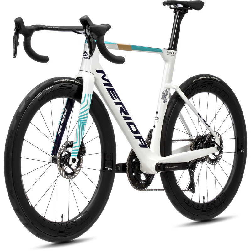 Merida Reacto Team Road Bike White/Teal/Pearl