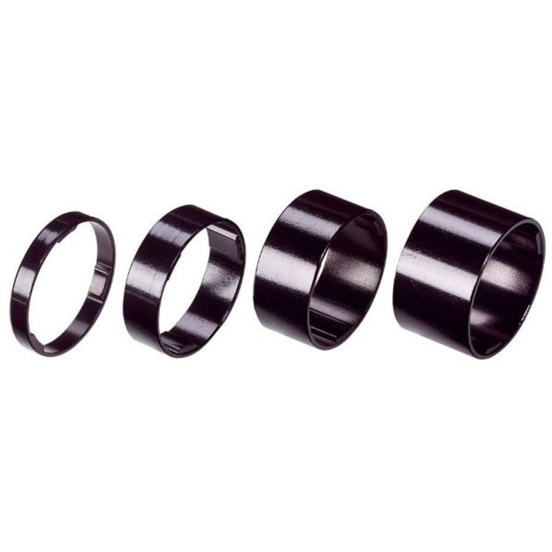 BBB Lightspace 1.1/8" Spacers Black Alloy 5/10/15/20mm