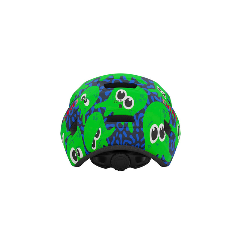 Giro Scamp II Youth Bike Helmet - Matte Midnight/Bright Green Inked