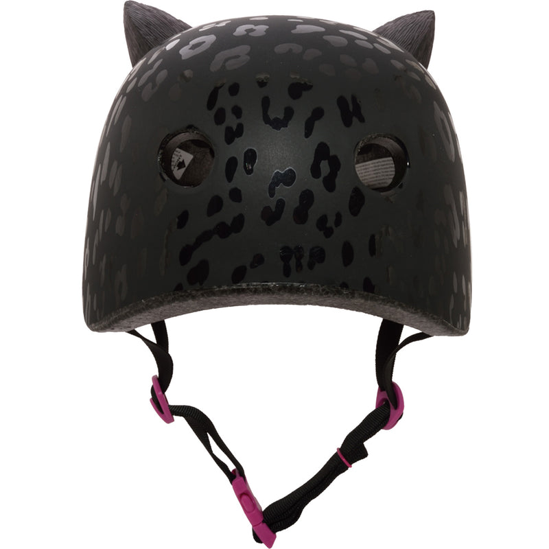 Krash Leopard Kitty Youth Black Helmet