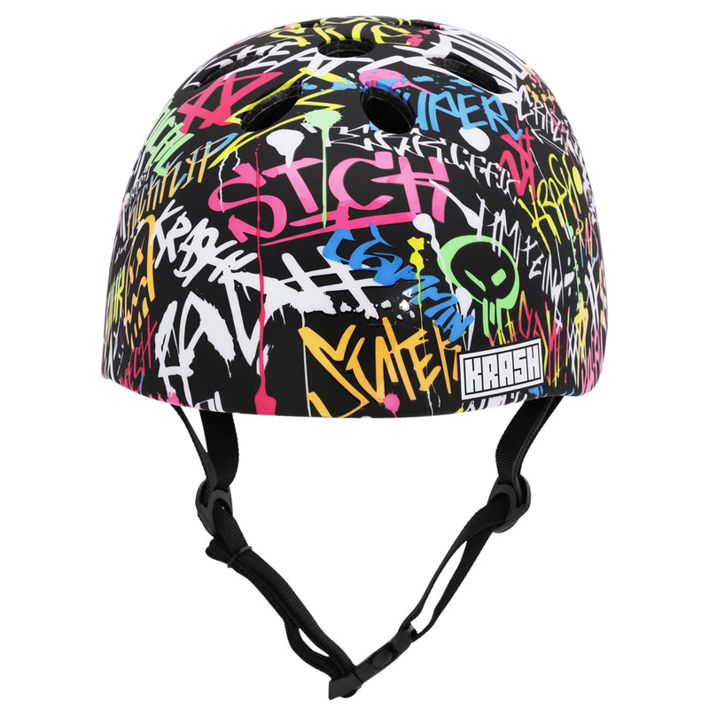 Krash Street Writer Youth Black/Neon Helmet