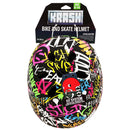 Krash Street Writer Youth Black/Neon Helmet