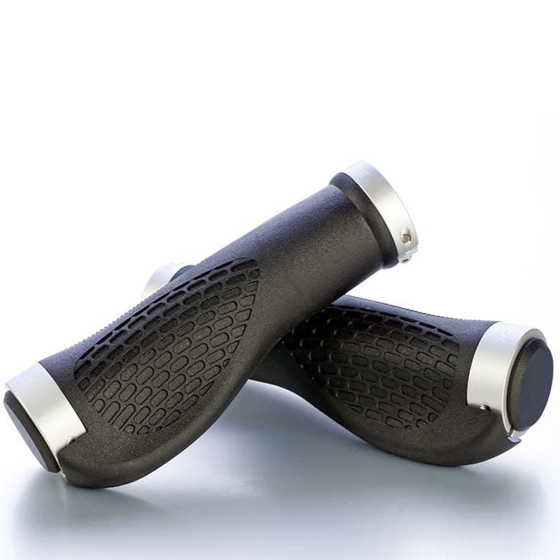 JetBlack Ergo LockOn Grips Black/Silver main image