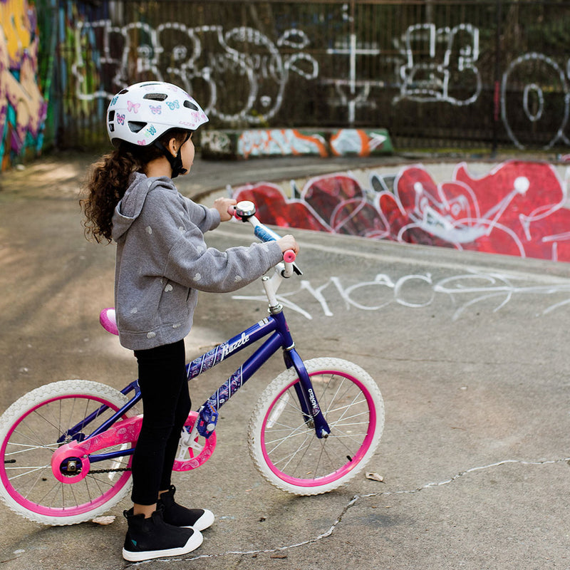 Lazer Nutz Kineticore Kid's Helmet Pink Butterflys