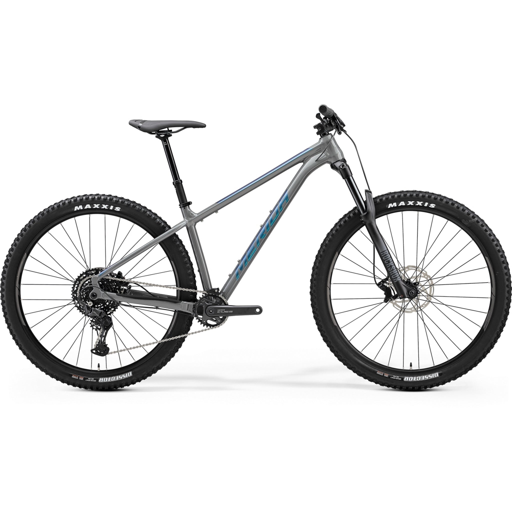 Merida Big Trail 500 Hardtail Mountain Bike Cool Grey Purple Blue