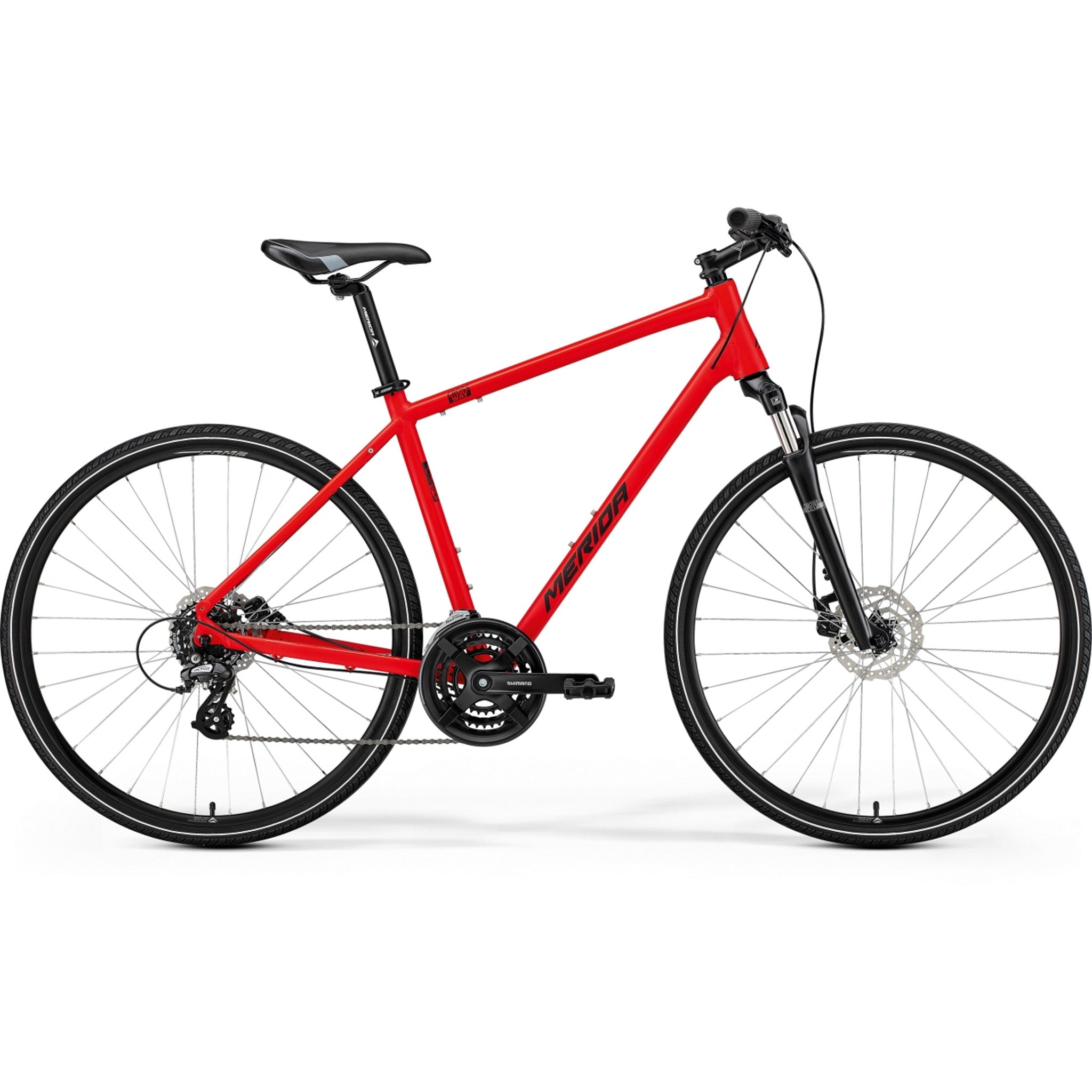 Merida Crossway 10 Hybrid Bike Matt Race Red – 99bikes.co.nz