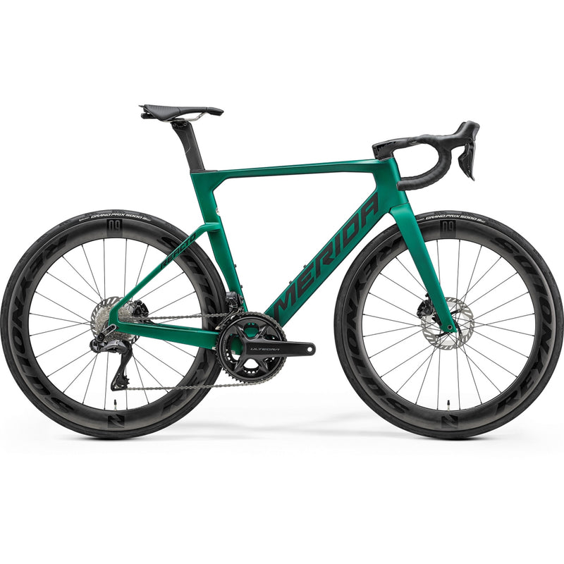 Merida Reacto 8000 Aero Road Race Bike Silk Evergreen