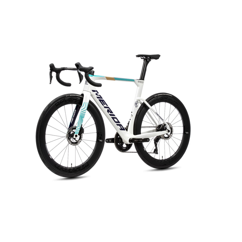 Merida Reacto Team Road Bike White/Teal/Pearl