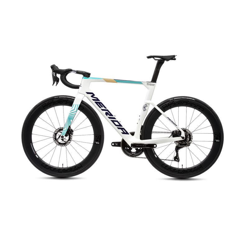 Merida Reacto Team Road Bike White/Teal/Pearl