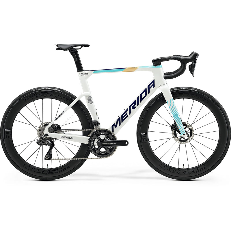 Merida Reacto Team Road Bike White/Teal/Pearl