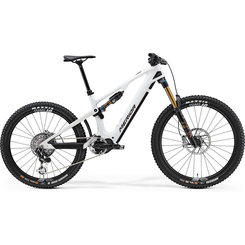 Merida eOne Sixty 10K Electric Enduro Bike 600Wh Battery Snow White