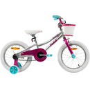 Pedal Buzz 16" Steel Kids Bike Silver/Pink