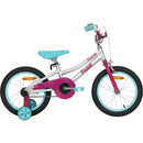 Pedal Buzz 16" Kids Bike Silver/Pink/Blue