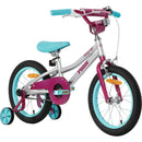 Pedal Buzz 16" Kids Bike Silver/Pink/Blue