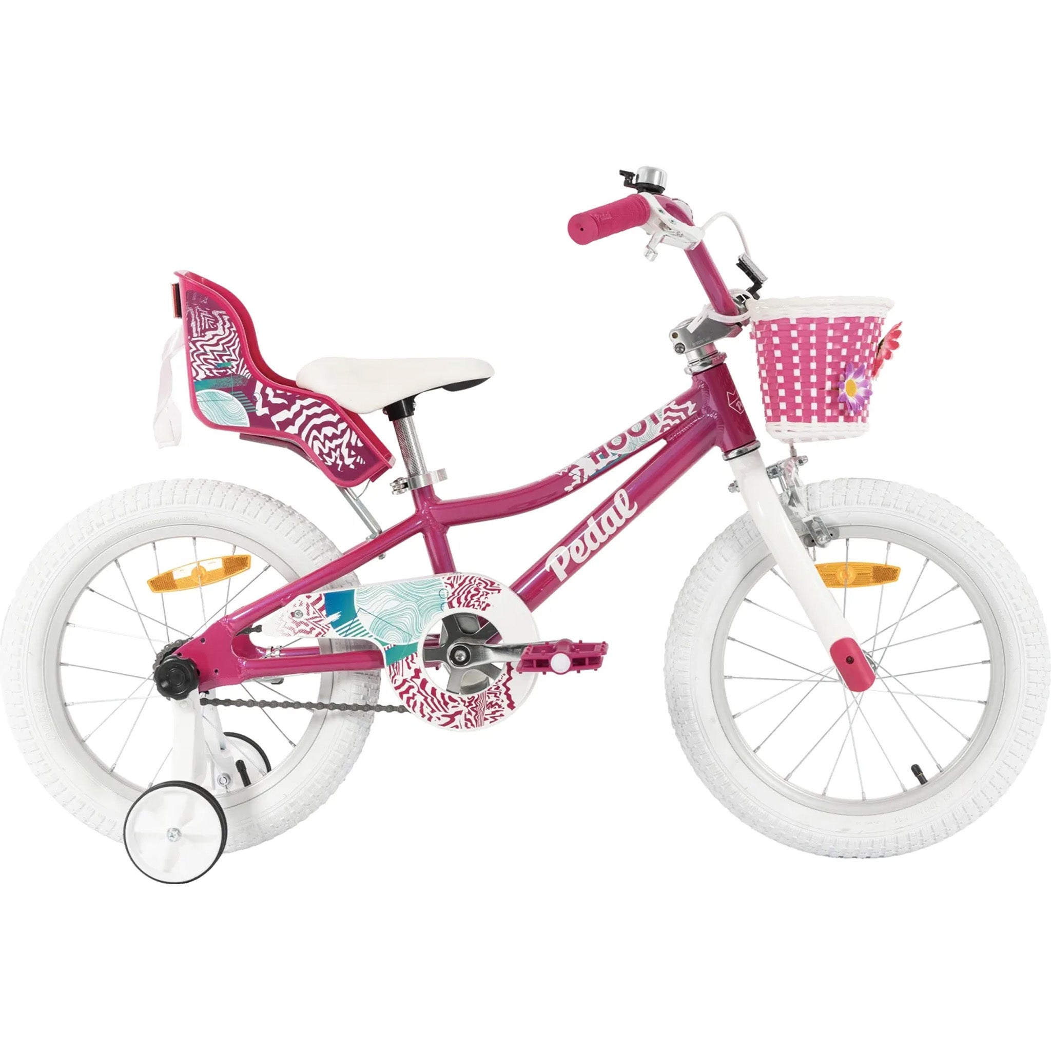 Pink and white bike sale