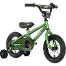 Pedal Sprout 12" Kids Bike Green Silver