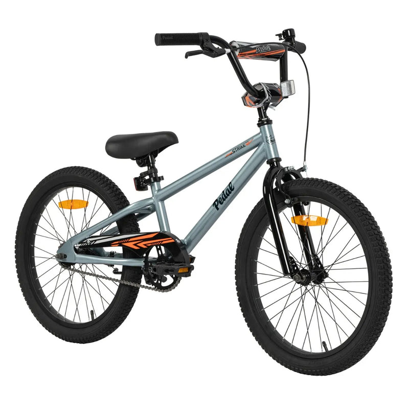 Pedal Strike 20" Kids Bike Steel  Silver/Green