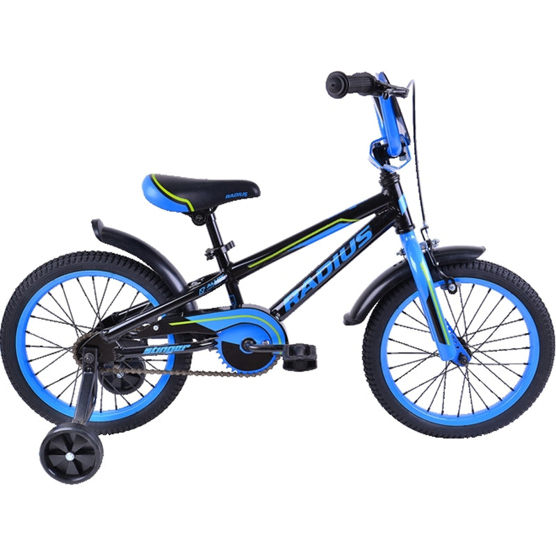 Radius Stinger AL 16" Kids Bike Black/Blue/Lime