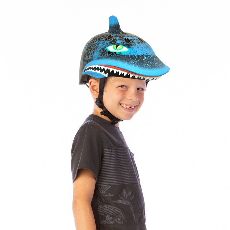 Raskullz Shark Attack Child Black/Blue Helmet