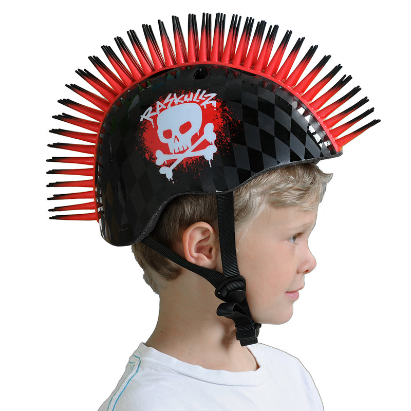 Raskullz Skull Hawk Child Black/Red Helmet