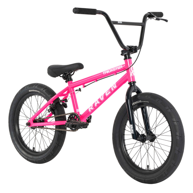 Raven Trickster 18" Kids BMX Bike Gloss Pink