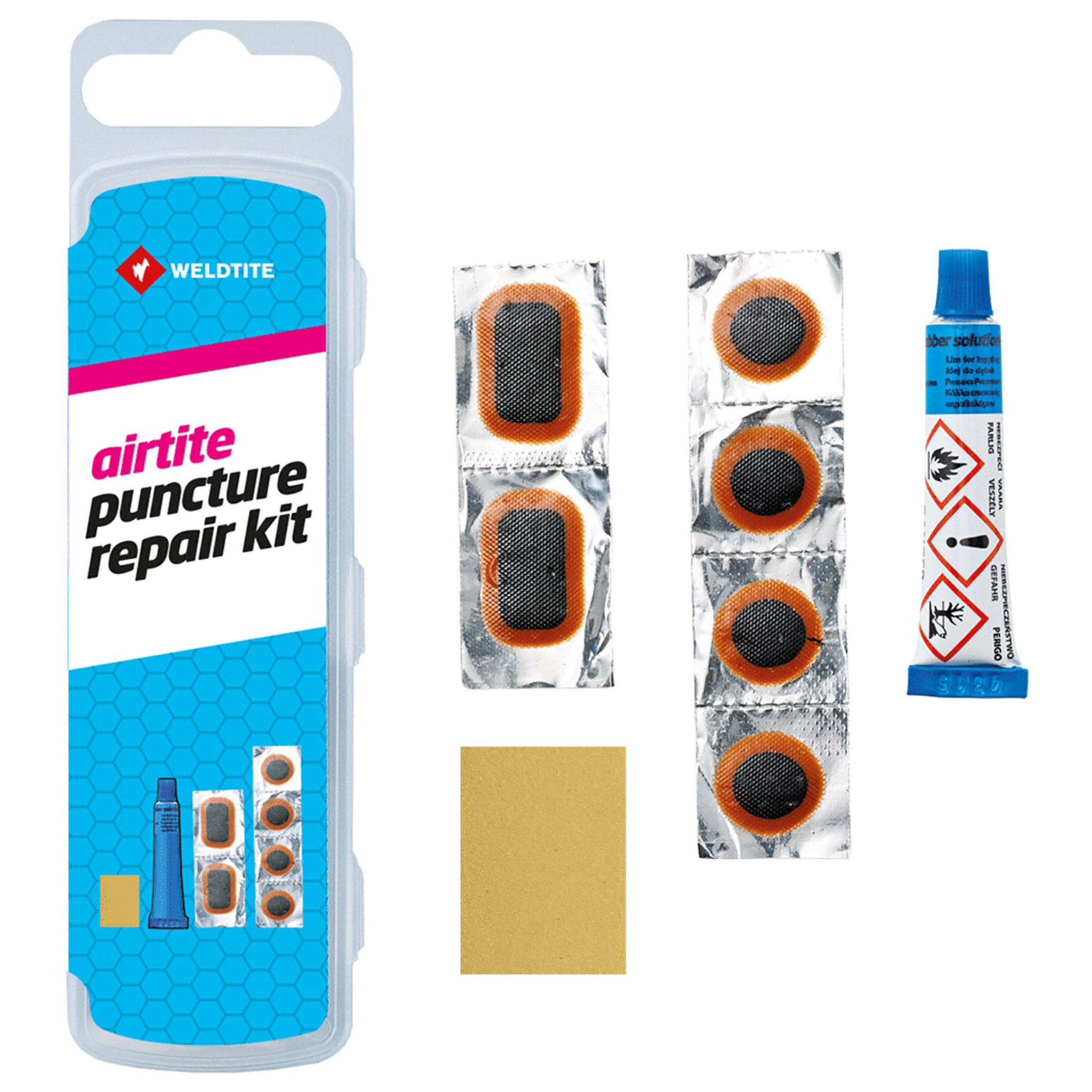 Weldtite puncture hot sale repair kit