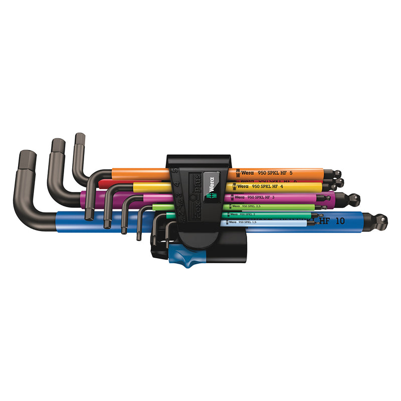 Wera 3950/9 Hex-Plus Multicolour Stainless Metric L-key Set