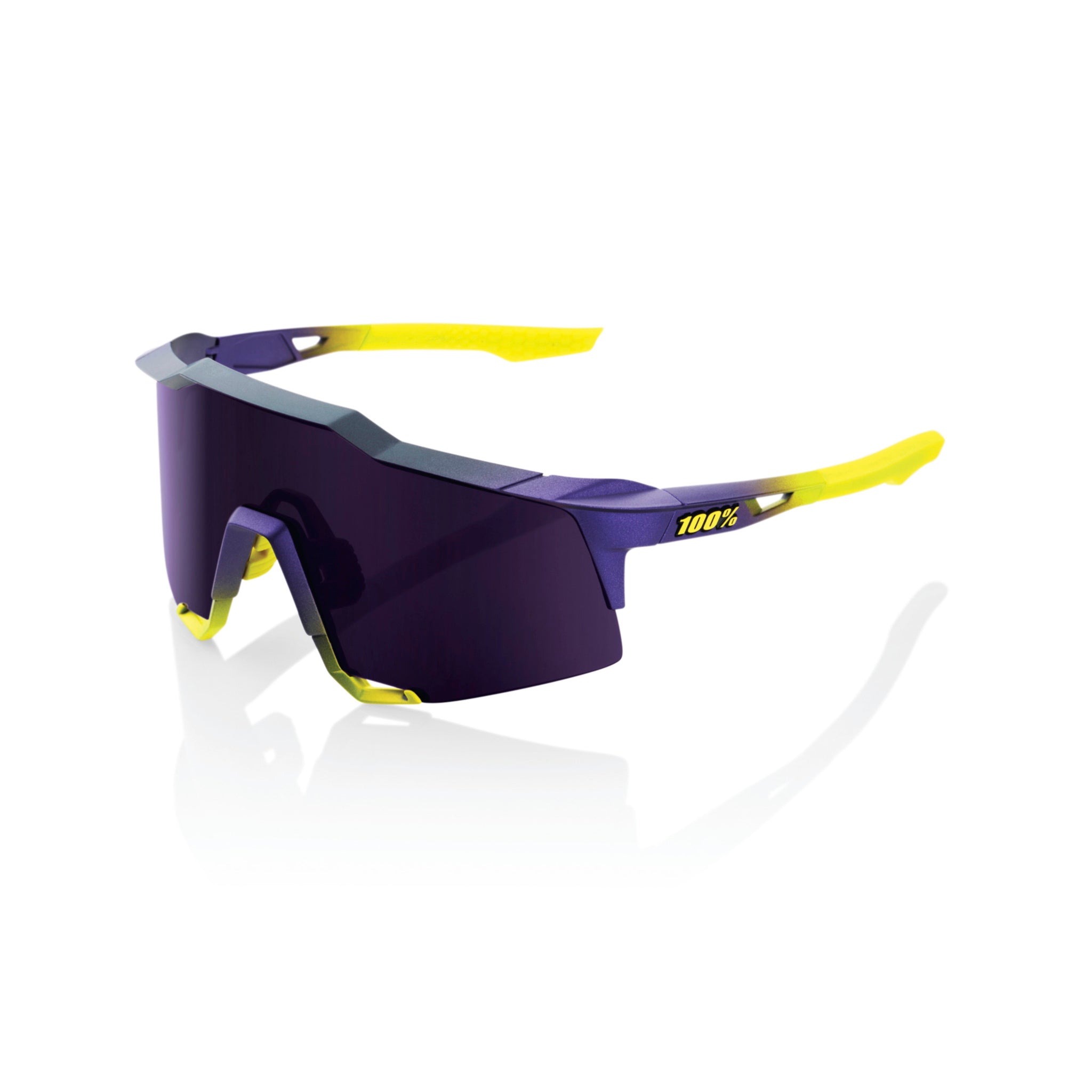 100% Speedcraft Sunglasses Blue with Topaz Multilayer Mirror Lens 
