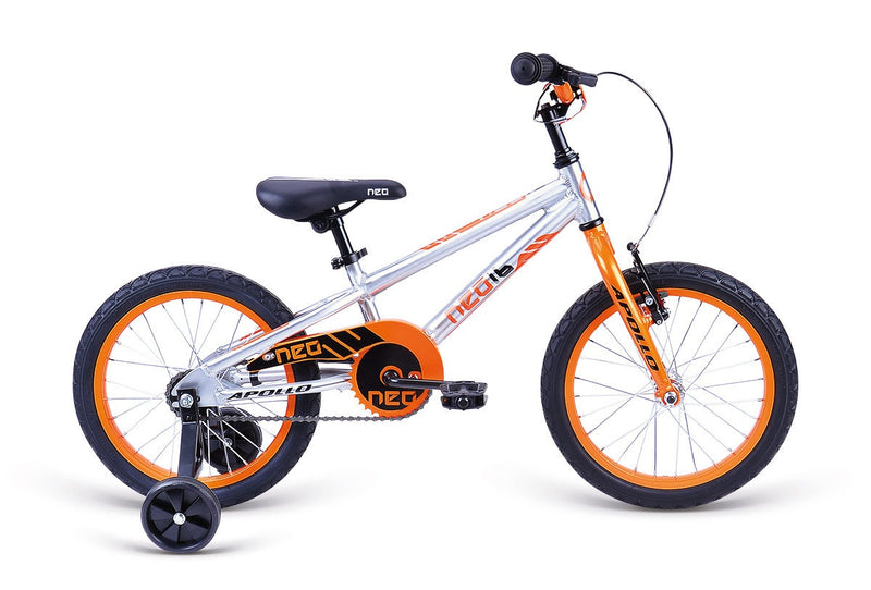 Apollo Neo 16" Kids Bike Alloy/Orange/Black