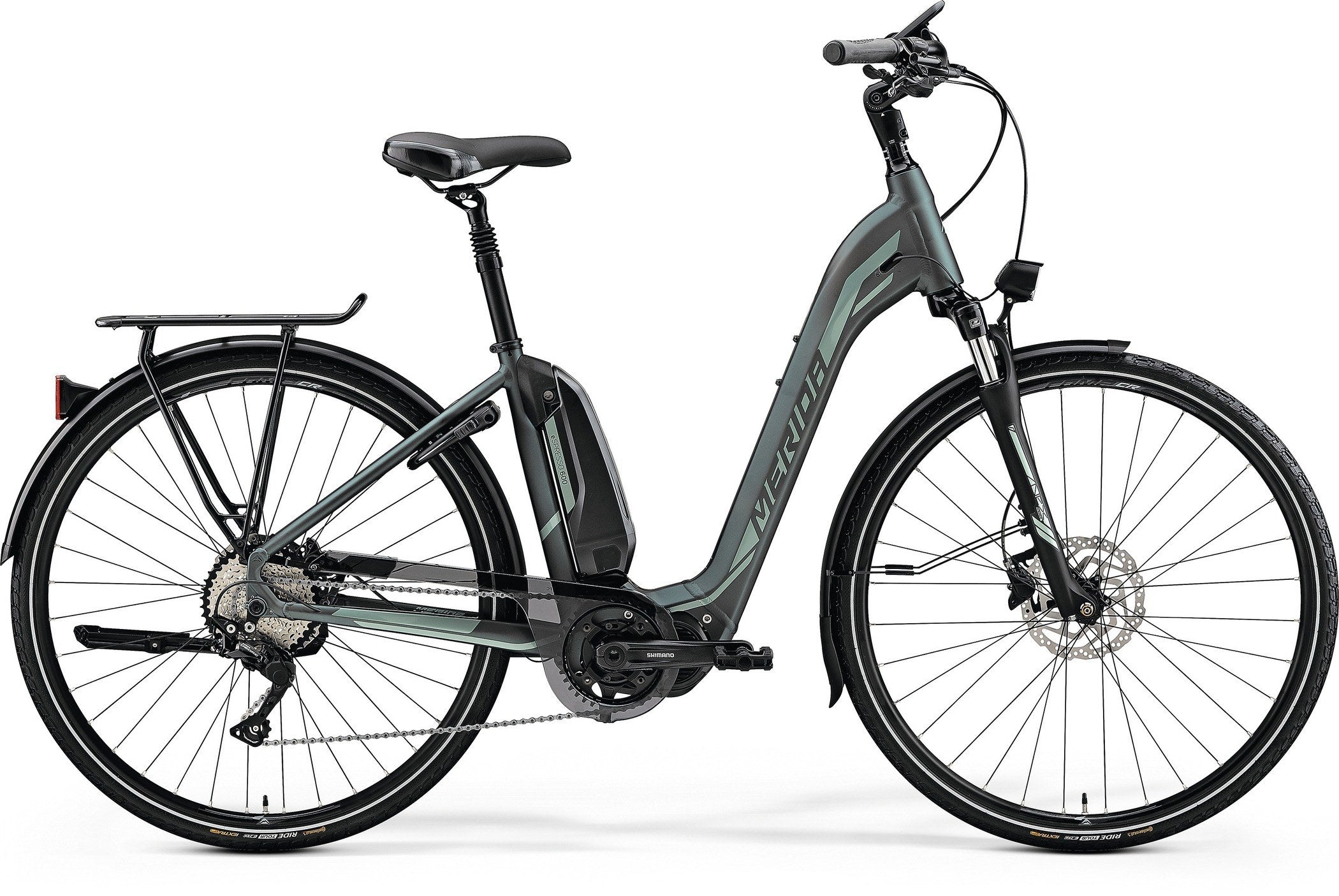 Merida Espresso City 600 EQ Electric Hybrid Bike Green 2019