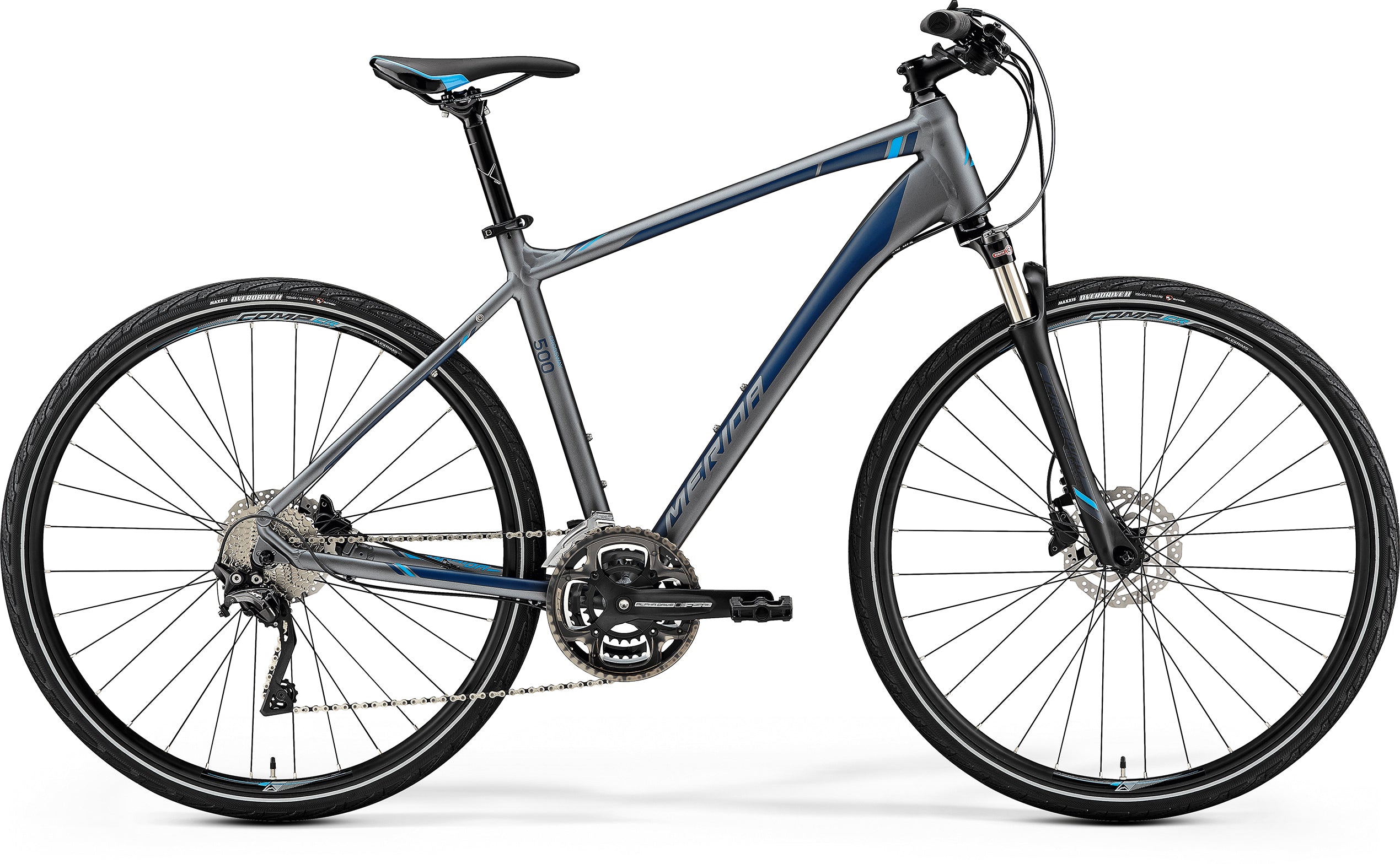 Merida Crossway 500 Hybrid Bike Matt Silver 2019 99bikes .nz