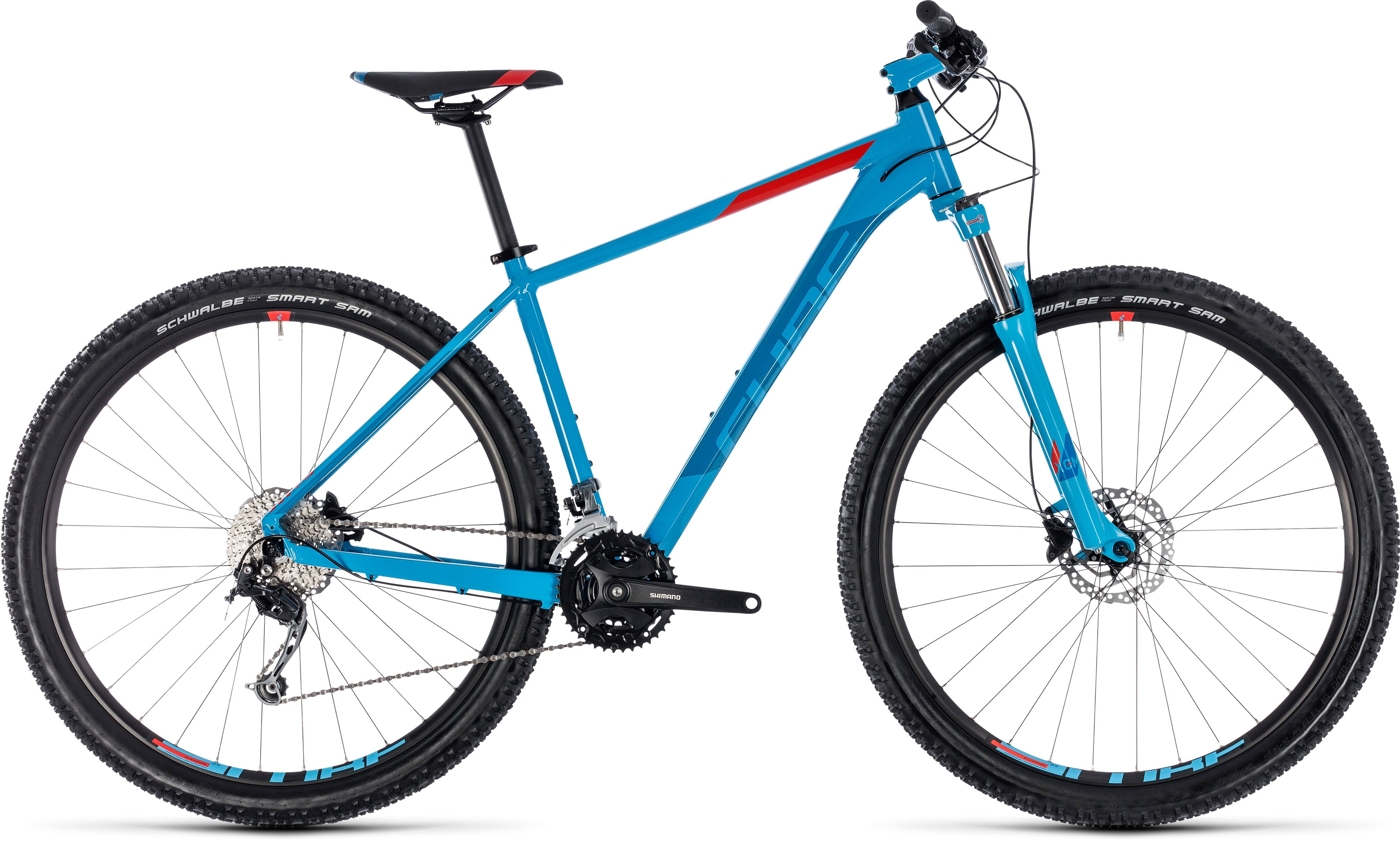 Cube Aim SL 29 Hardtail Mountain Bike Blue n Red MD 17