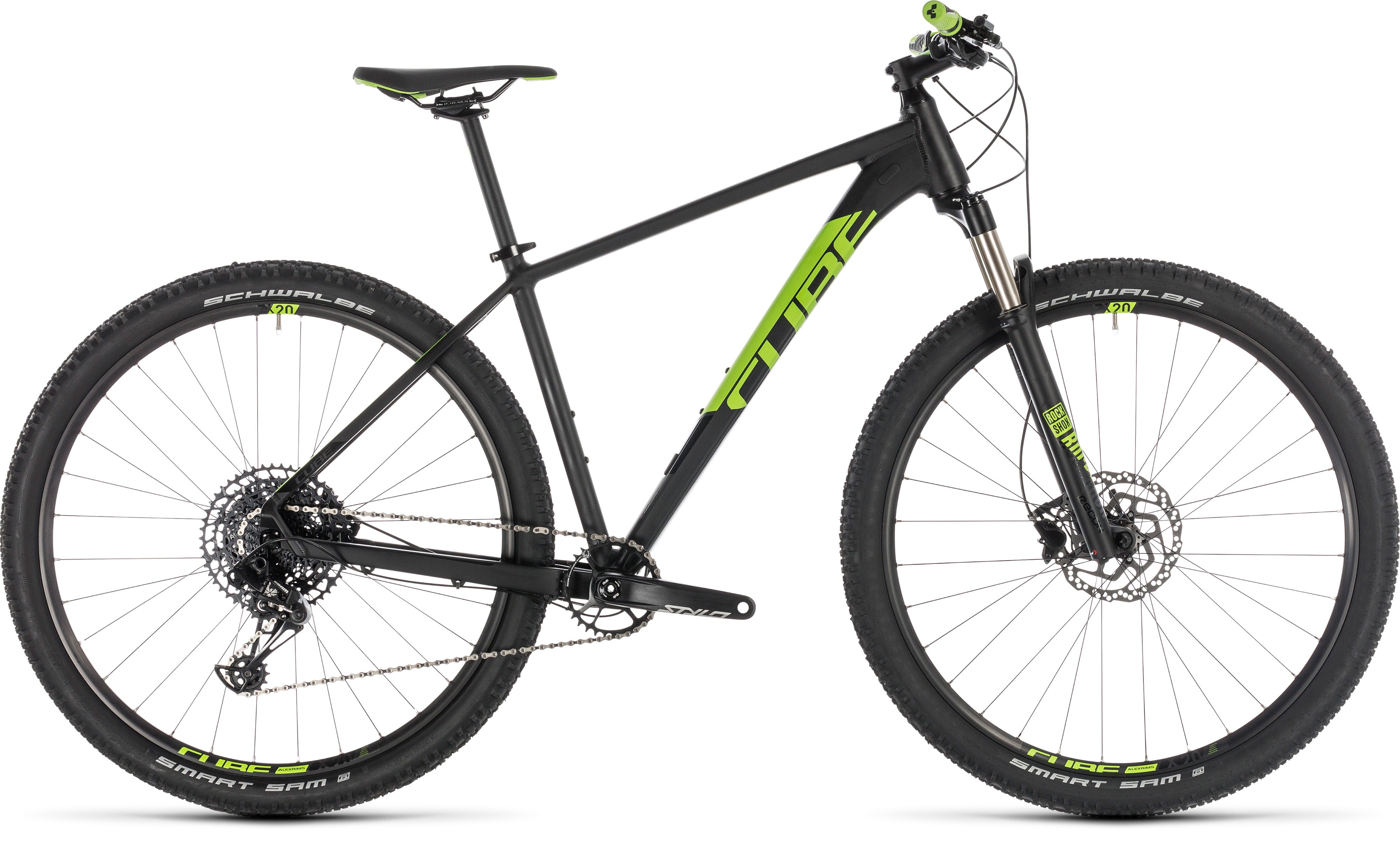 Cube Acid Eagle 29 Hardtail Mountain Bike Black n Flash Green XL