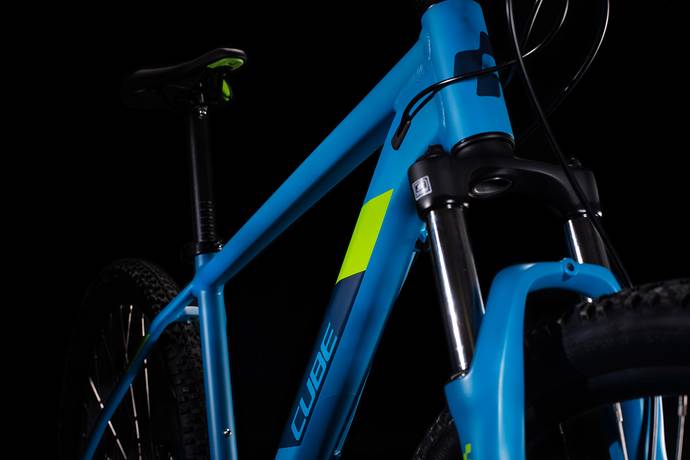 Cube Aim 27.5 Hardtail Mountain Bike Blue'n'Green XS/14" (2020)