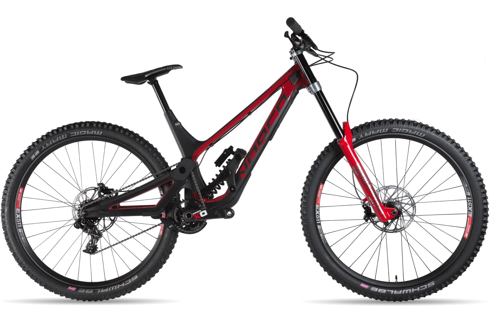 Norco Aurum HSP 1 27 Downhill Mountain Bike Black Red 2019