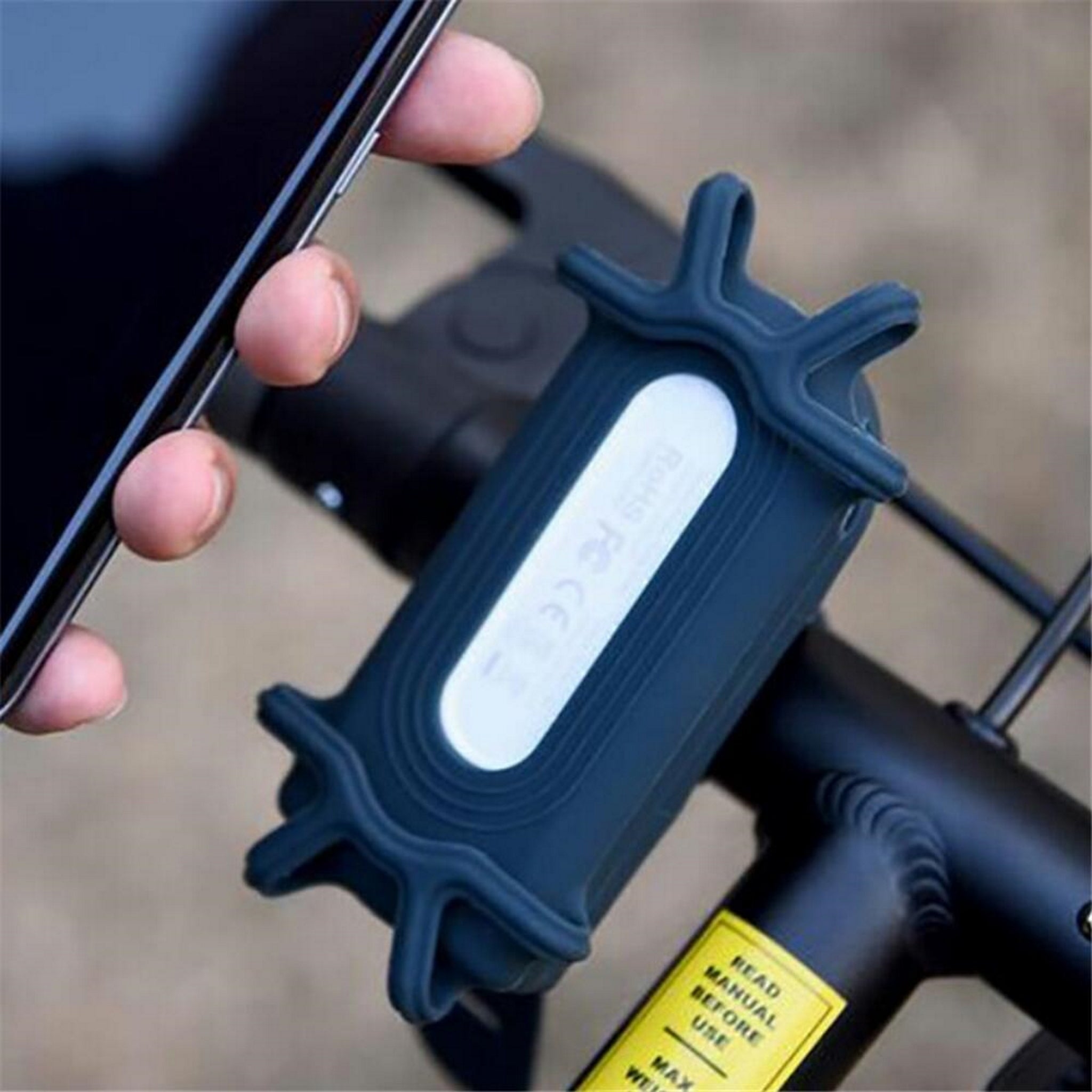 Bike Bone Power Smartphone Holder H Bar Mount Dk Blue 99bikes .nz