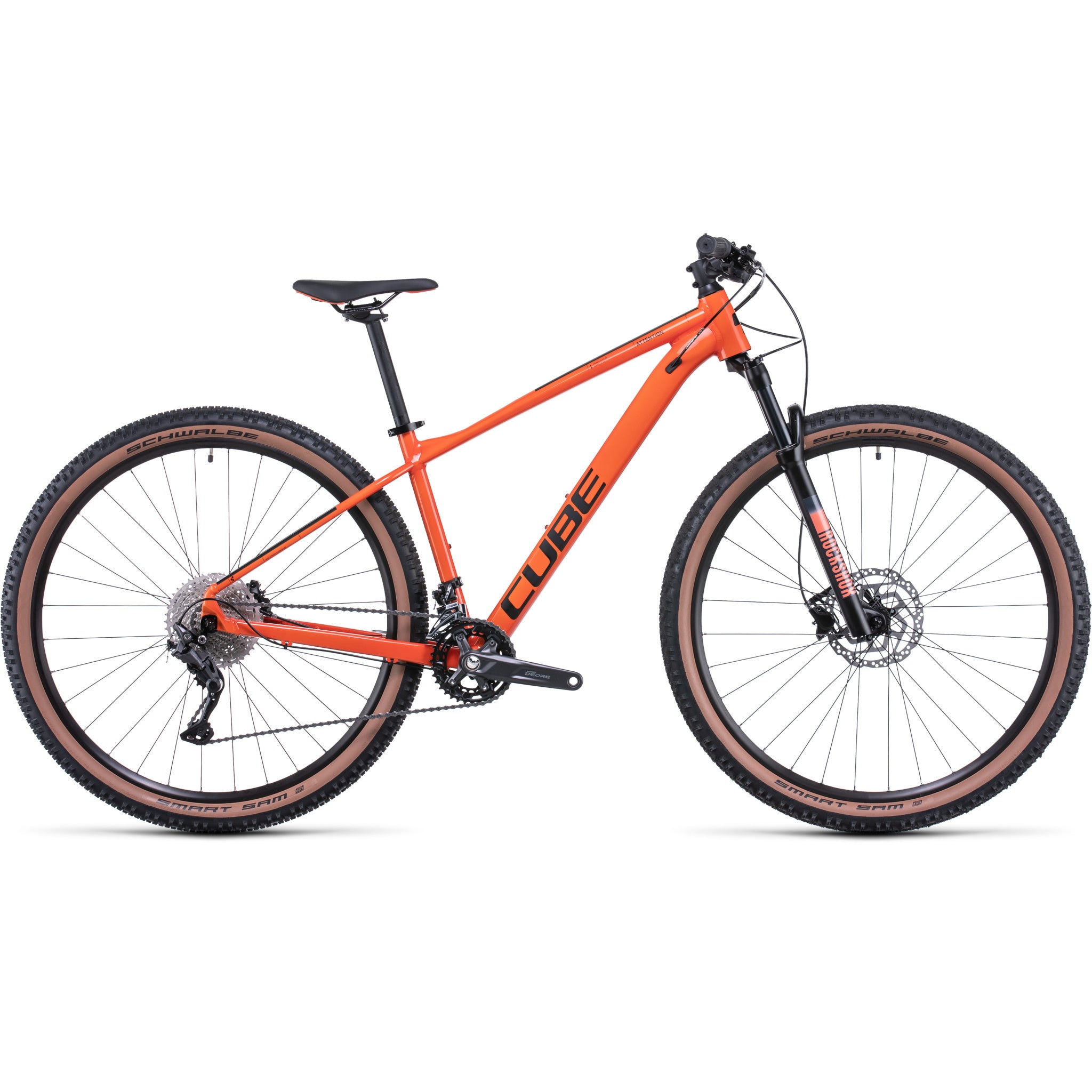 Cube Attention Hardtail Mountain Bike Burnt Orange 'n' Black –
