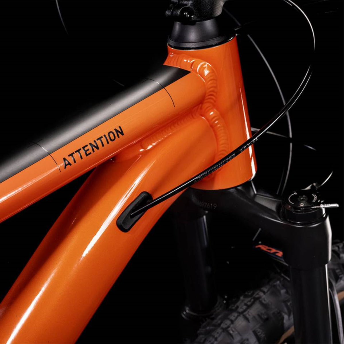 Cube Attention Hardtail Mountain Bike Burnt Orange 'n' Black –