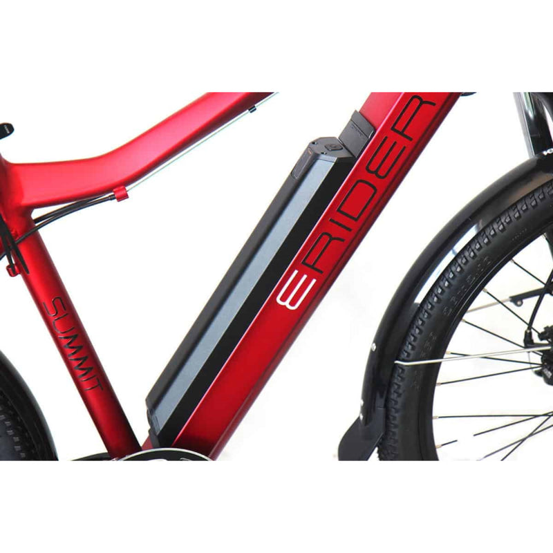 E-Rider Summit Electric Bike 460wh Battery 27.5" Wheels Red