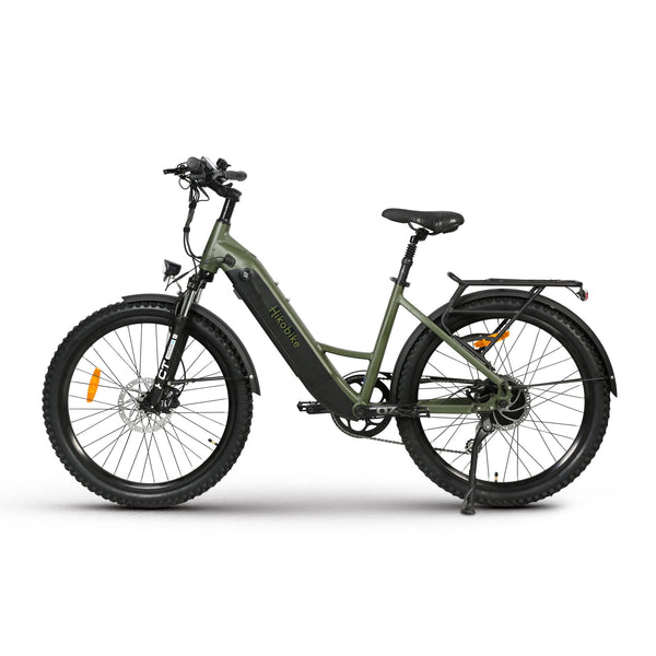 Hiko Scout Electric Bike 500Wh Battery Olive