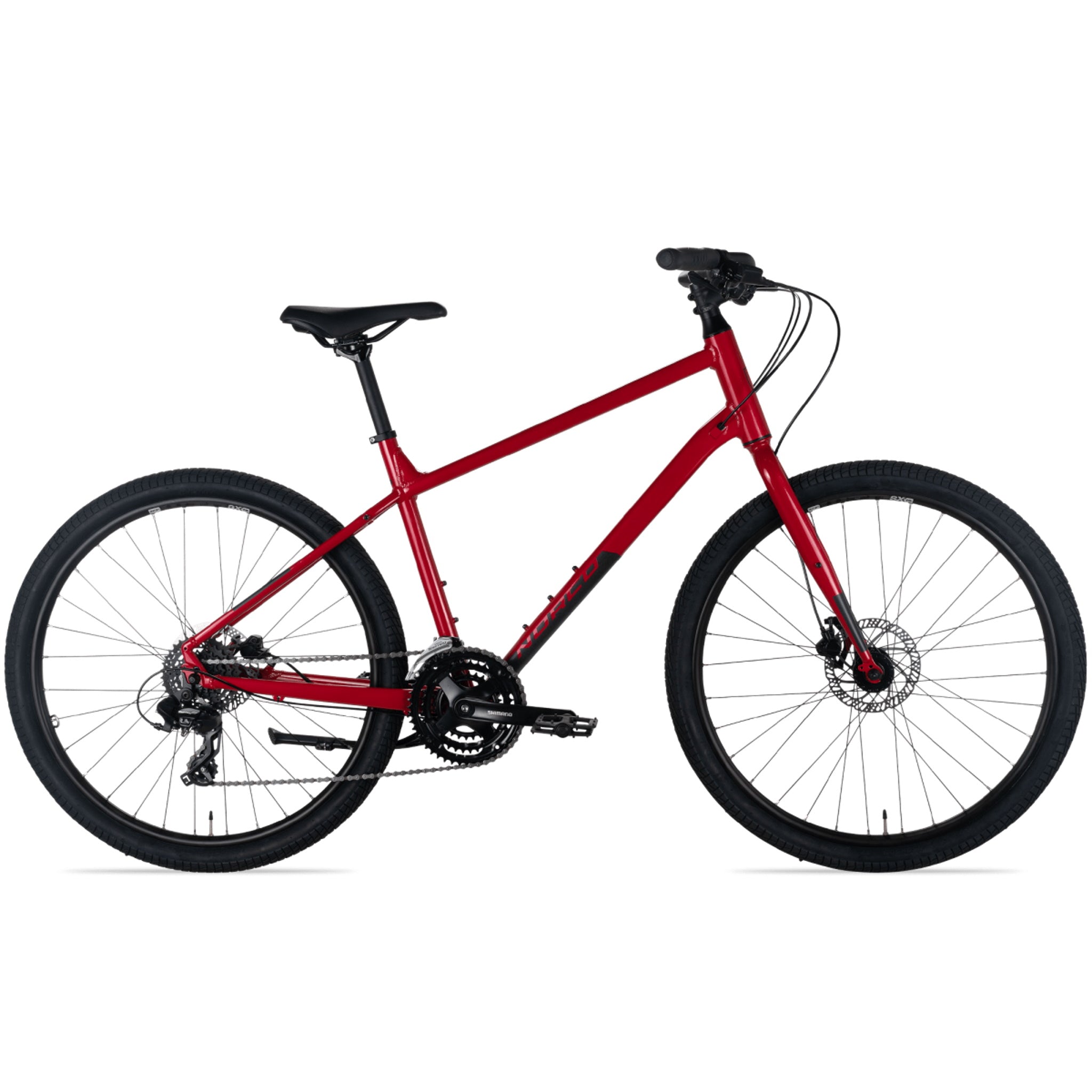 Norco Indie 3 Urban Hybrid Bike Red Black 99bikes .nz