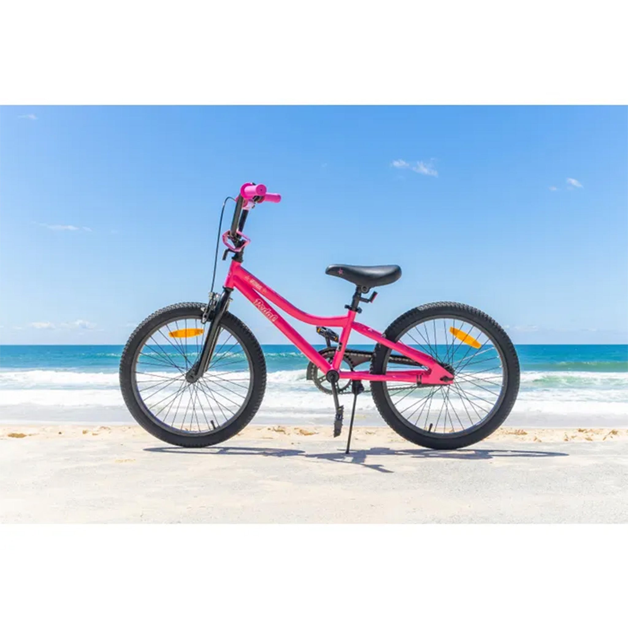 Pink and white online mountain bike