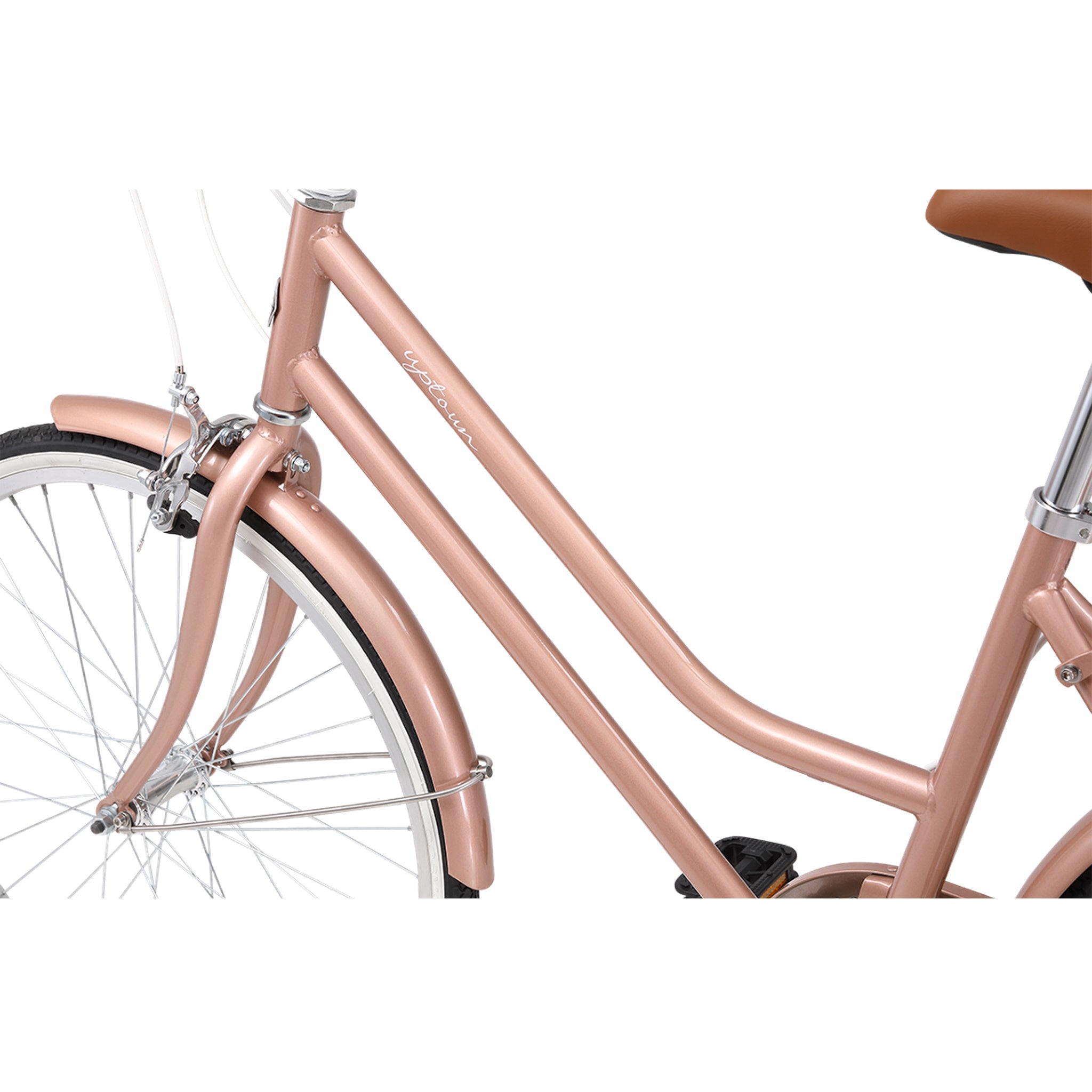 Pedal Uptown Kid s 24 Cruiser Bike Rose Gold 99bikes .nz