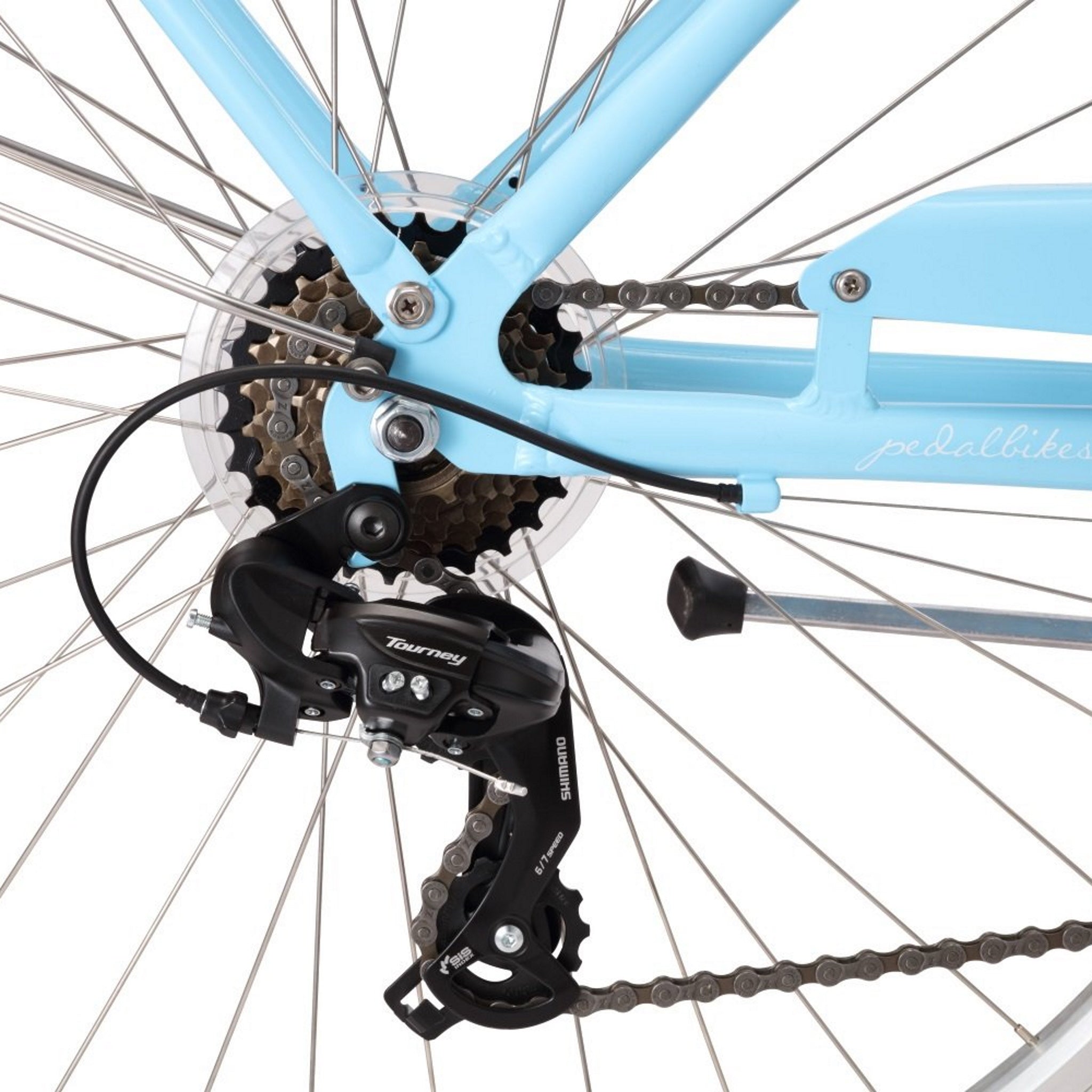 Pedal Uptown DLX 7-Speed Cruiser Bike Light Blue – 99bikes.co.nz