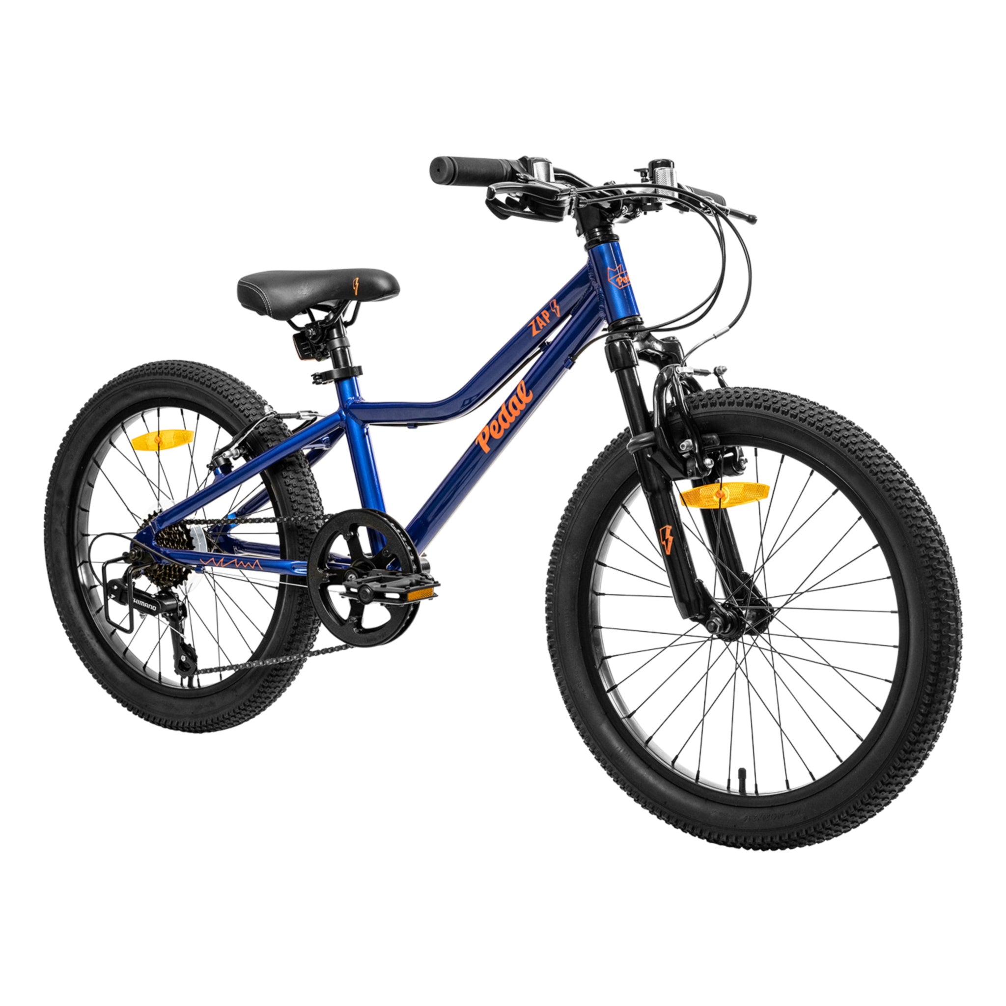 Pedal Zap 20” Kids Bike Black/Yellow – 99bikes.co.nz