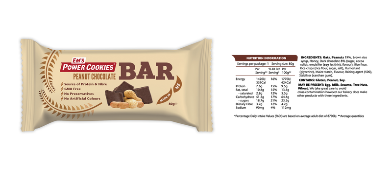 Ems Power Cookiebars Peanut Choc Bomb